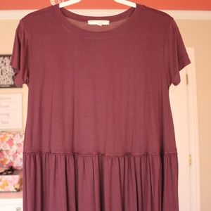 Urban Outfitters Peplum Short-sleeve Top